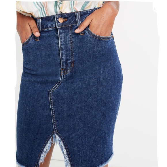 Denim Pegged Skirt Bellhaven Wash Cutout Edition - Picture 3 of 4